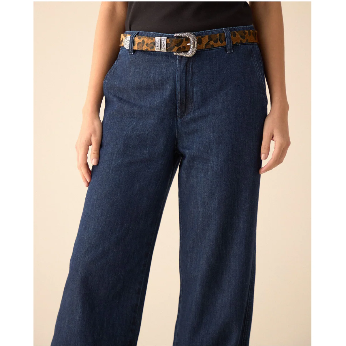ESPRIT | Jeans con Ajuste Creuzado en Pretina para Mujer - Imagen 4