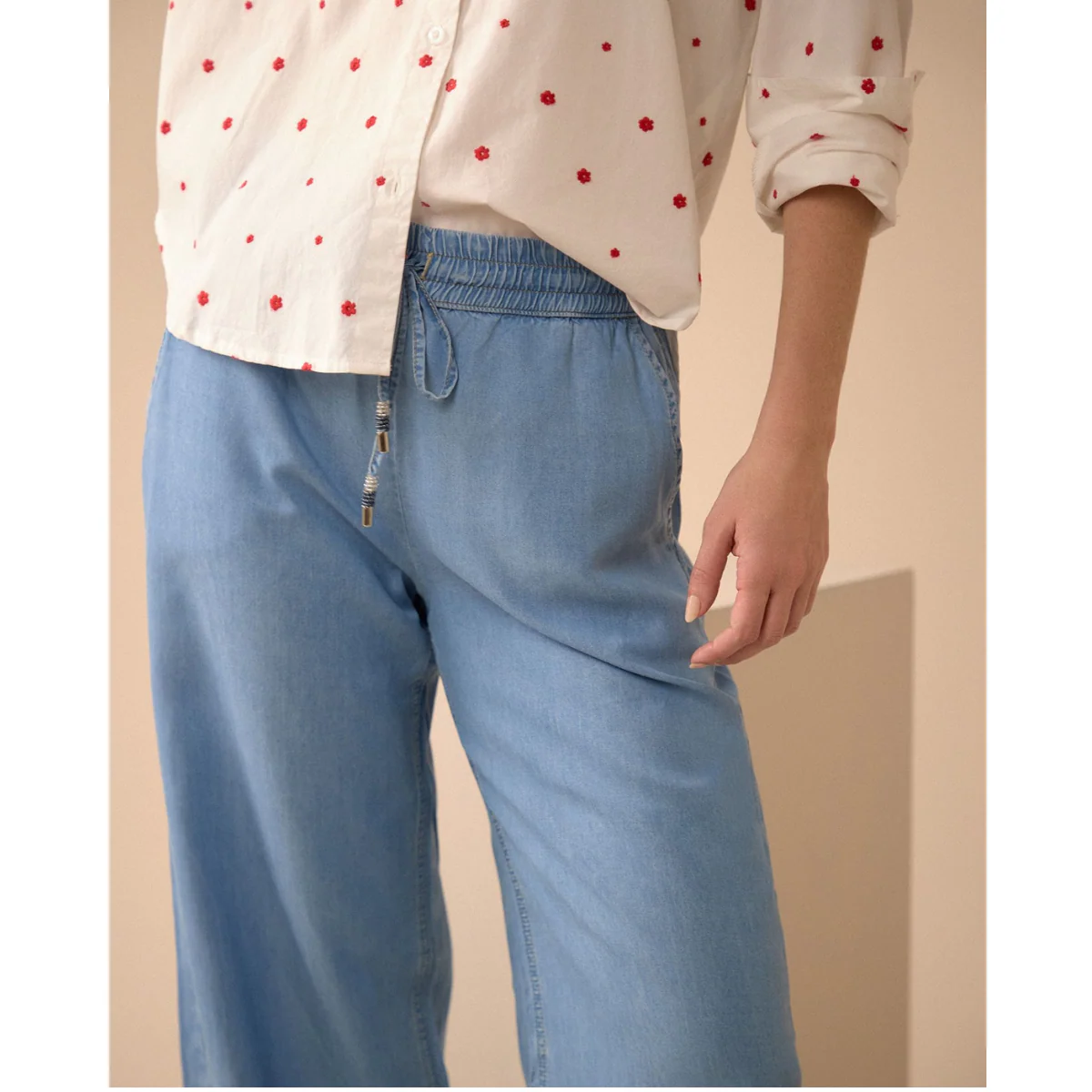 ESPRIT | Jeans Wide Leg de Bota Amplia para Mujer - Imagen 4