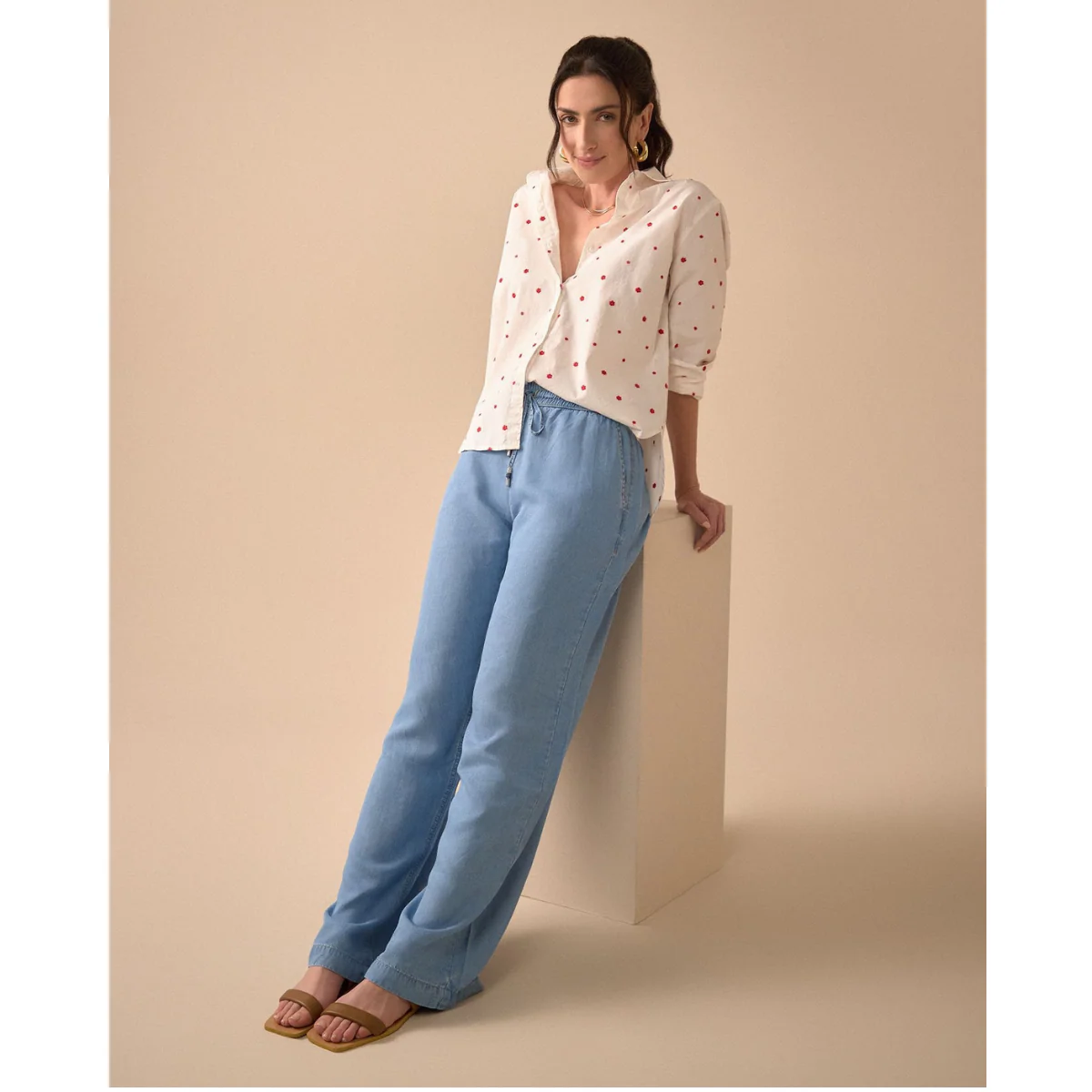 ESPRIT | Jeans Wide Leg de Bota Amplia para Mujer - Imagen 2