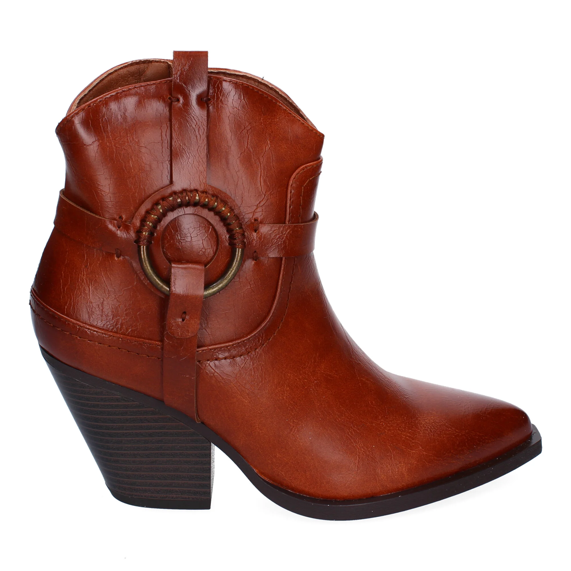 Botines Camel Tacón Mujer Catalina 001