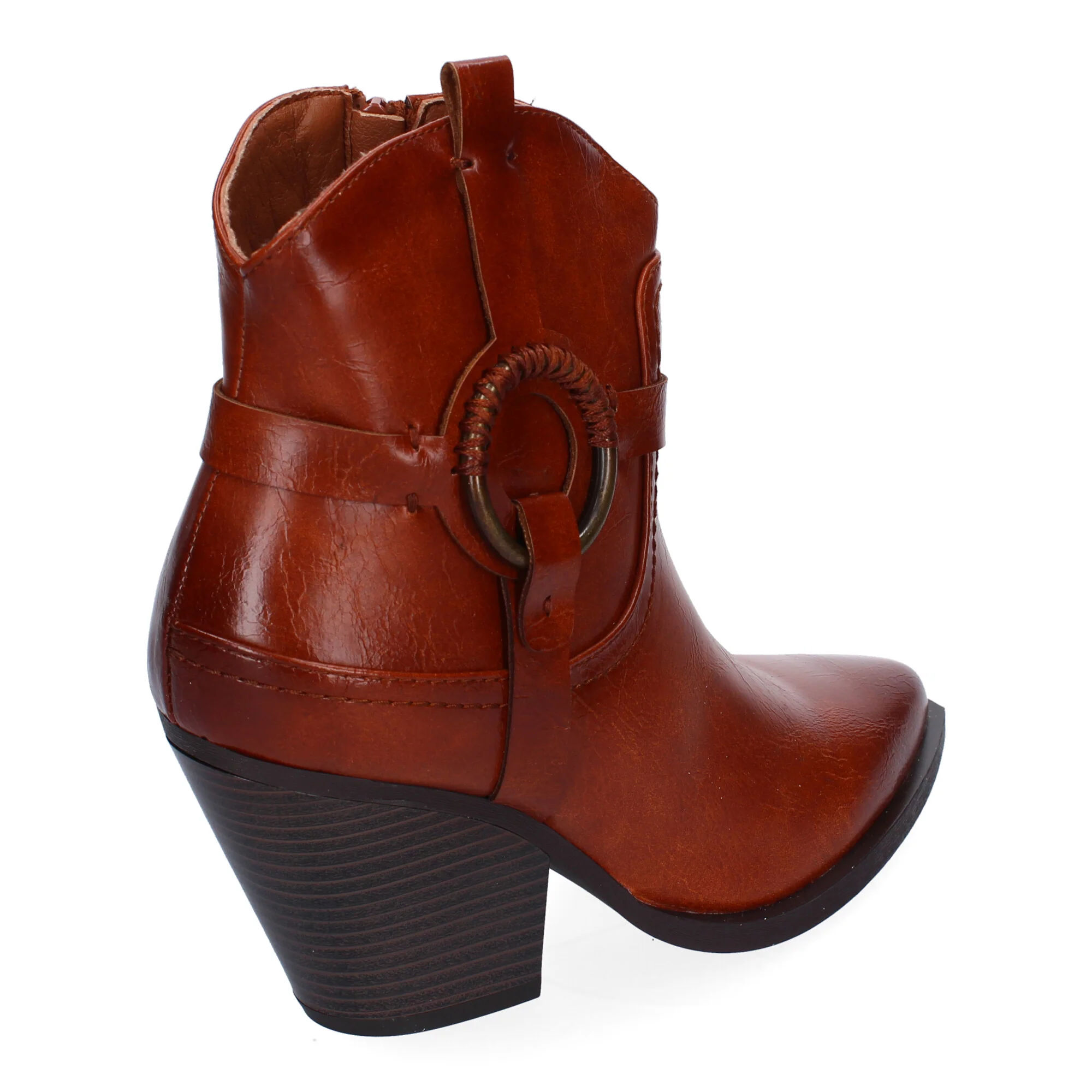 Botines Camel Tacón Mujer Catalina 001 - Imagen 4