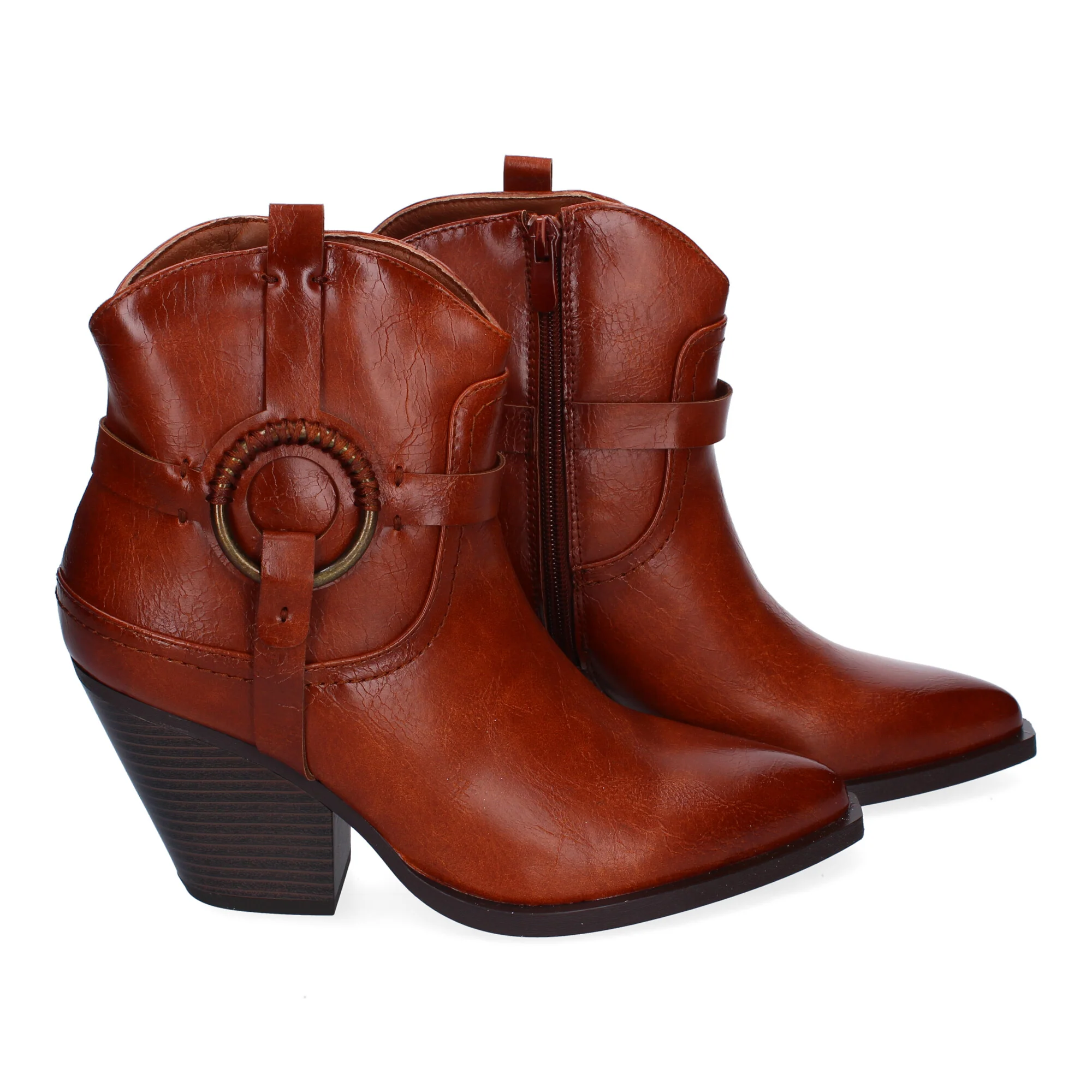 Botines Camel Tacón Mujer Catalina 001 - Imagen 5