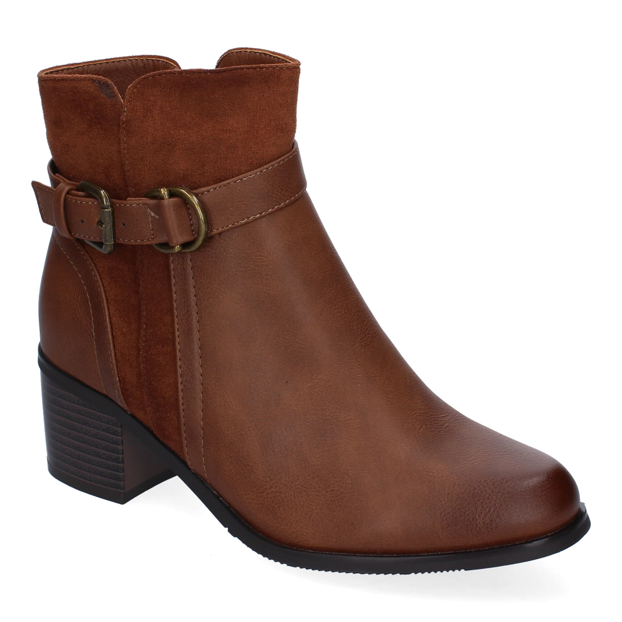 Botines Kaki Tacón Mujer Iris 005 - Imagen 3
