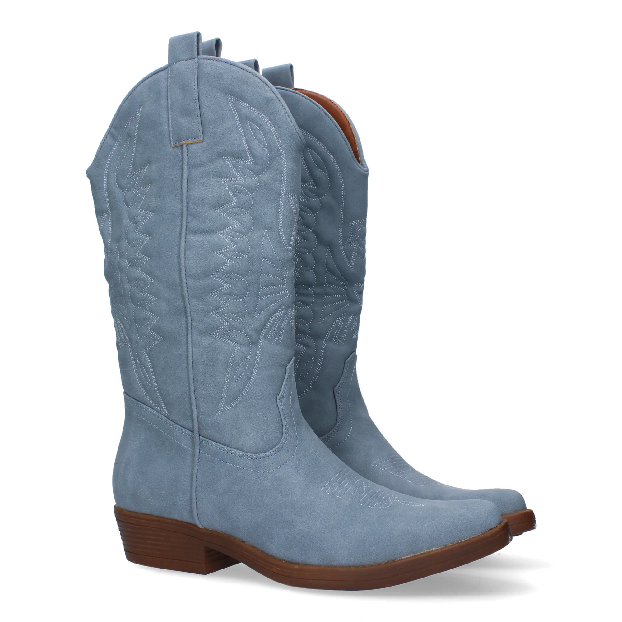 Botas Azules Tacón Mujer Fulvia 001 - Imagen 2