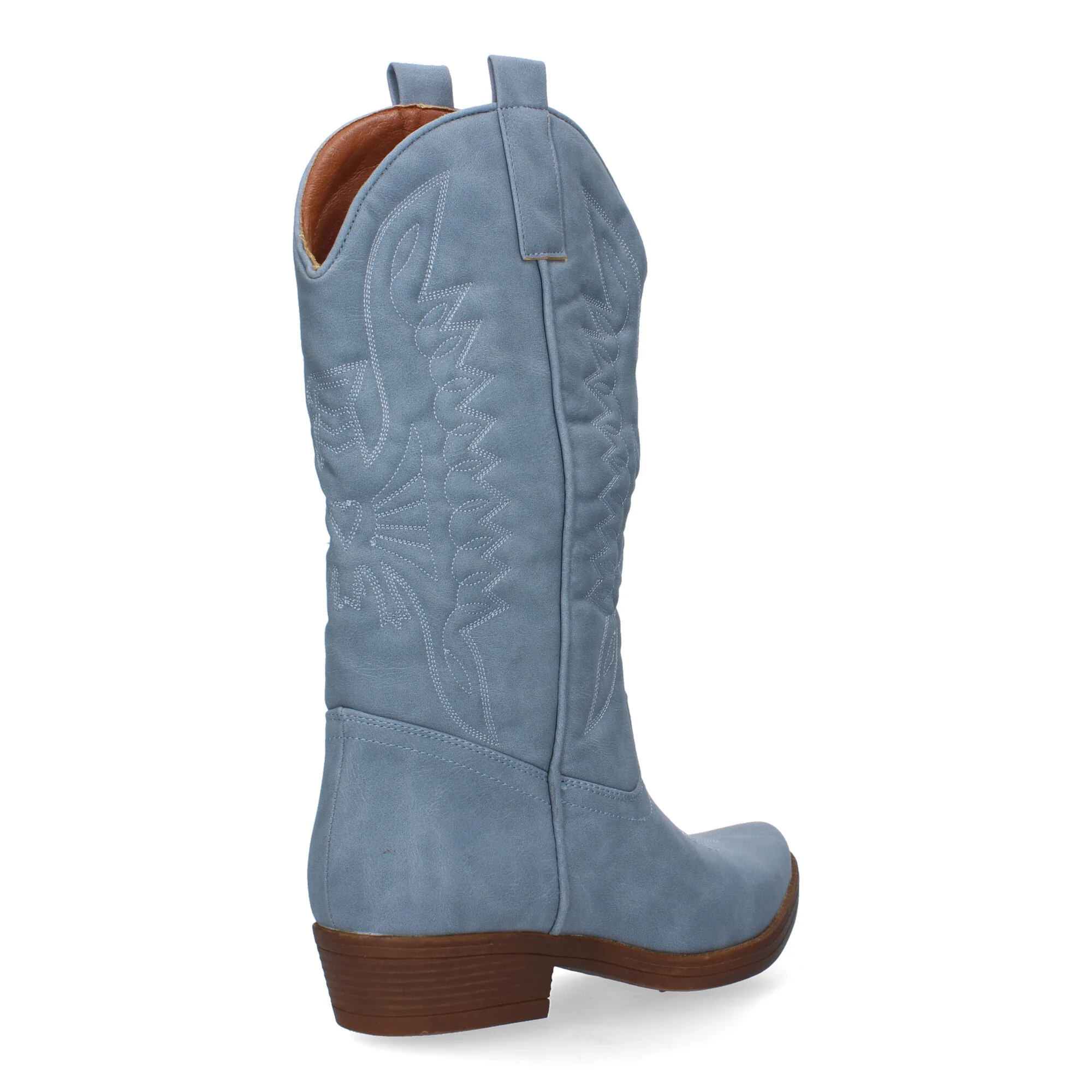 Botas Azules Tacón Mujer Fulvia 001 - Imagen 4