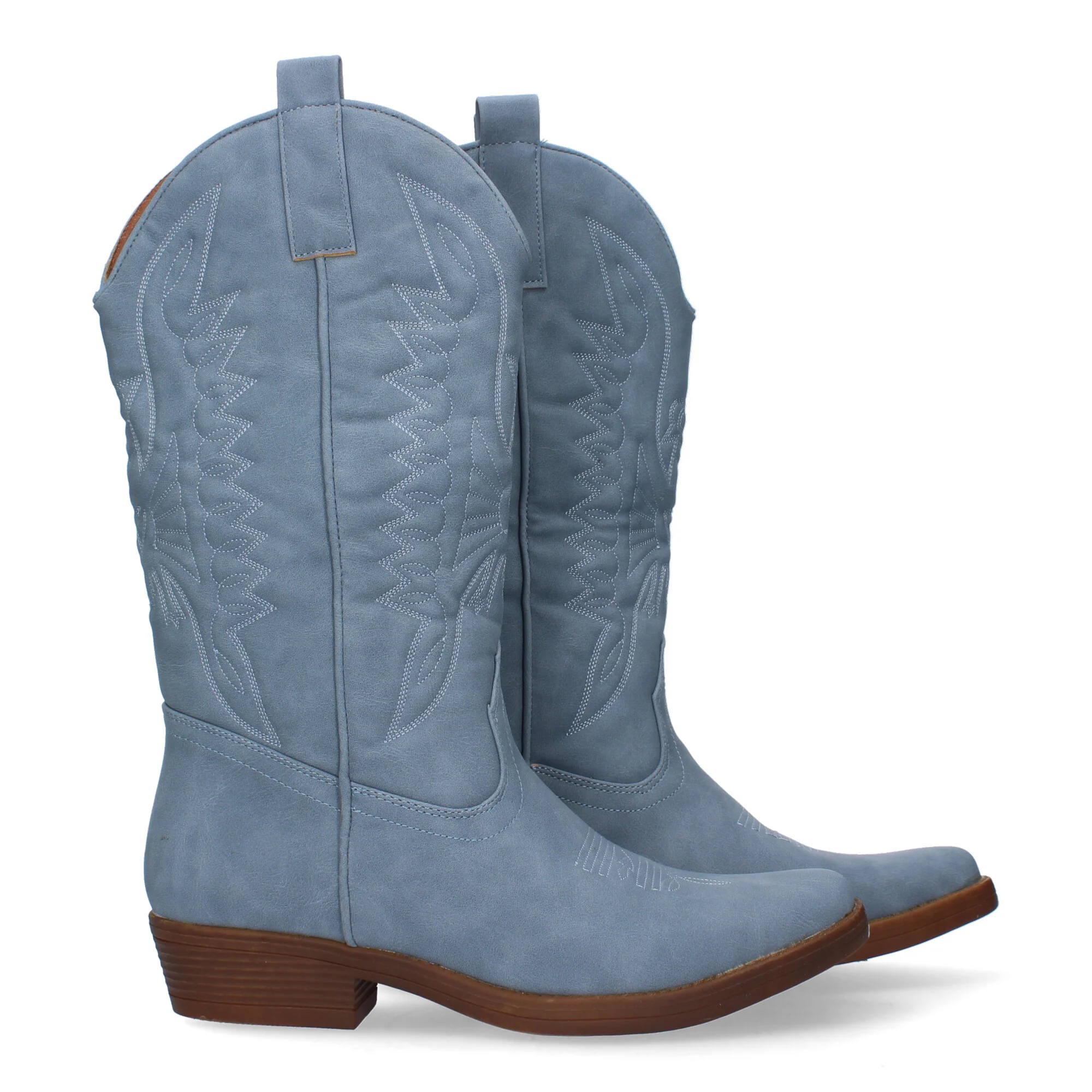 Botas Azules Tacón Mujer Fulvia 001 - Imagen 5