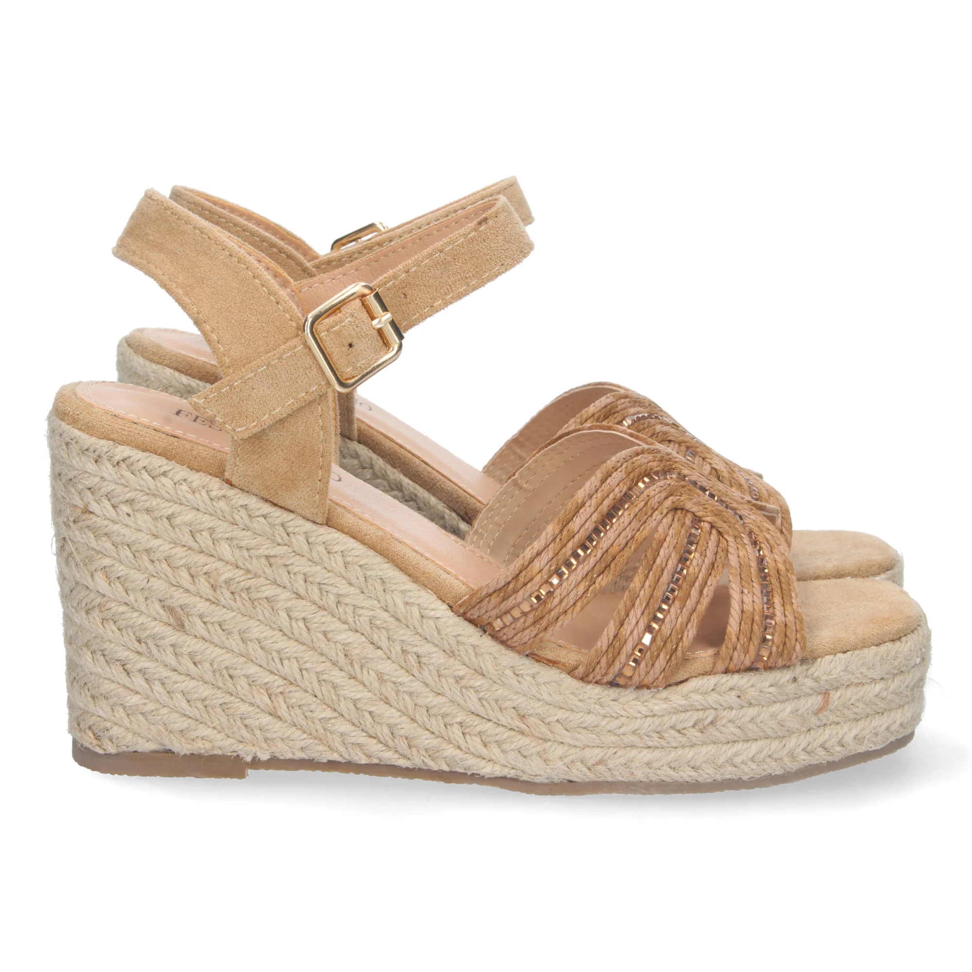 Sandalias Marrones Cuña Mujer Nerea 001 - Imagen 2