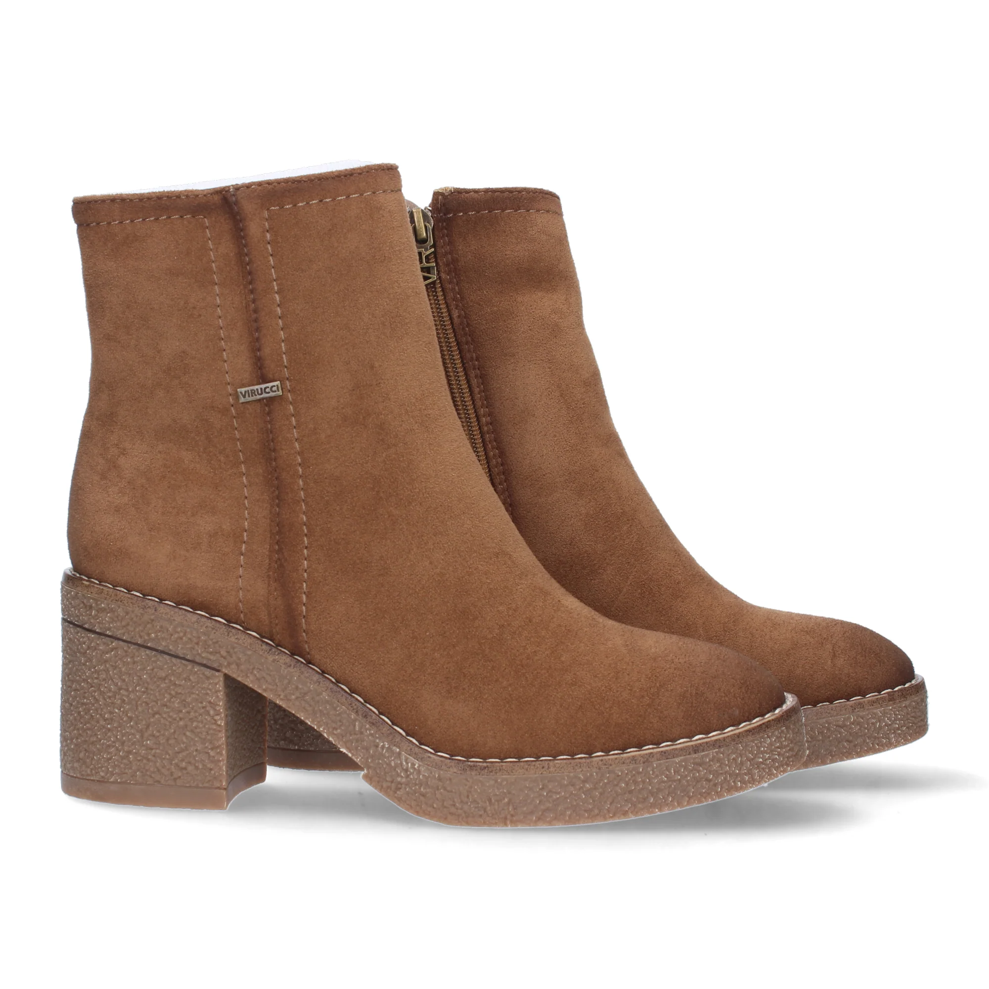 Botas Marrón Cuero Tacón Mujer Claudia 002 - Imagen 2